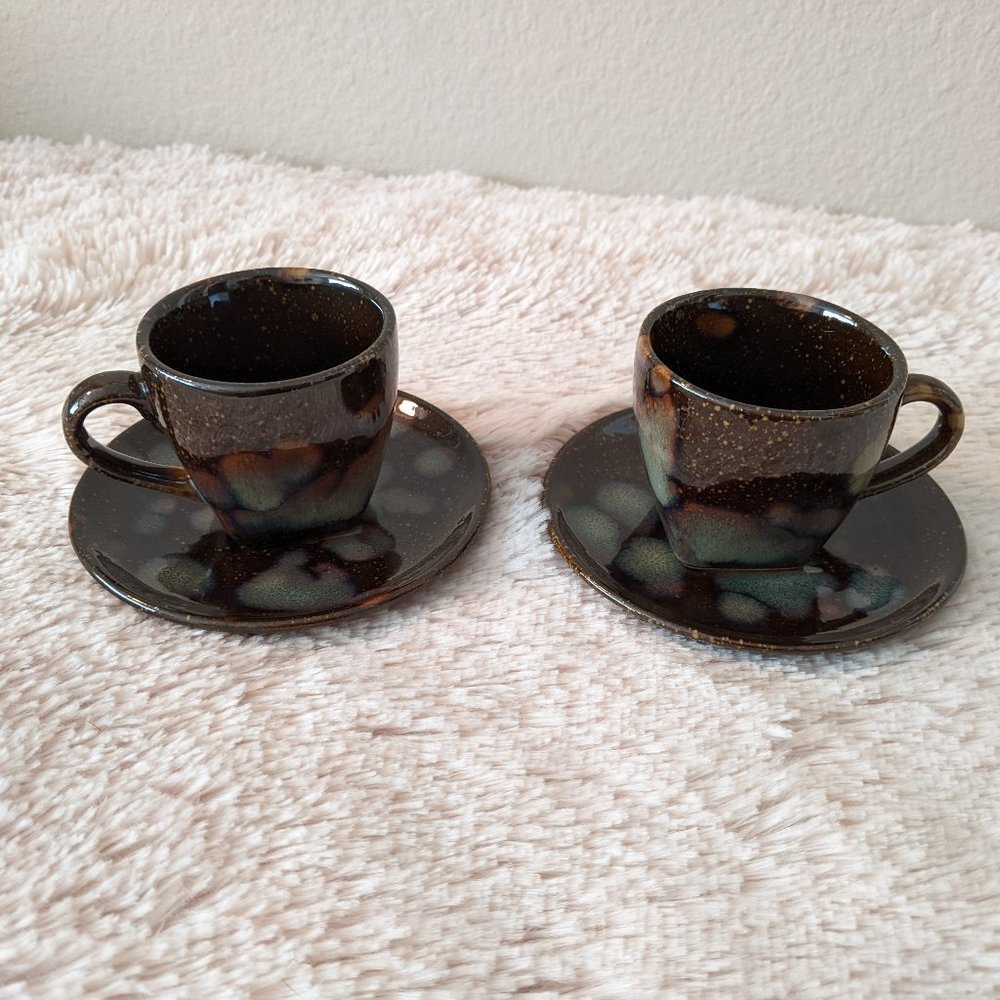 Espresso cups and saucers